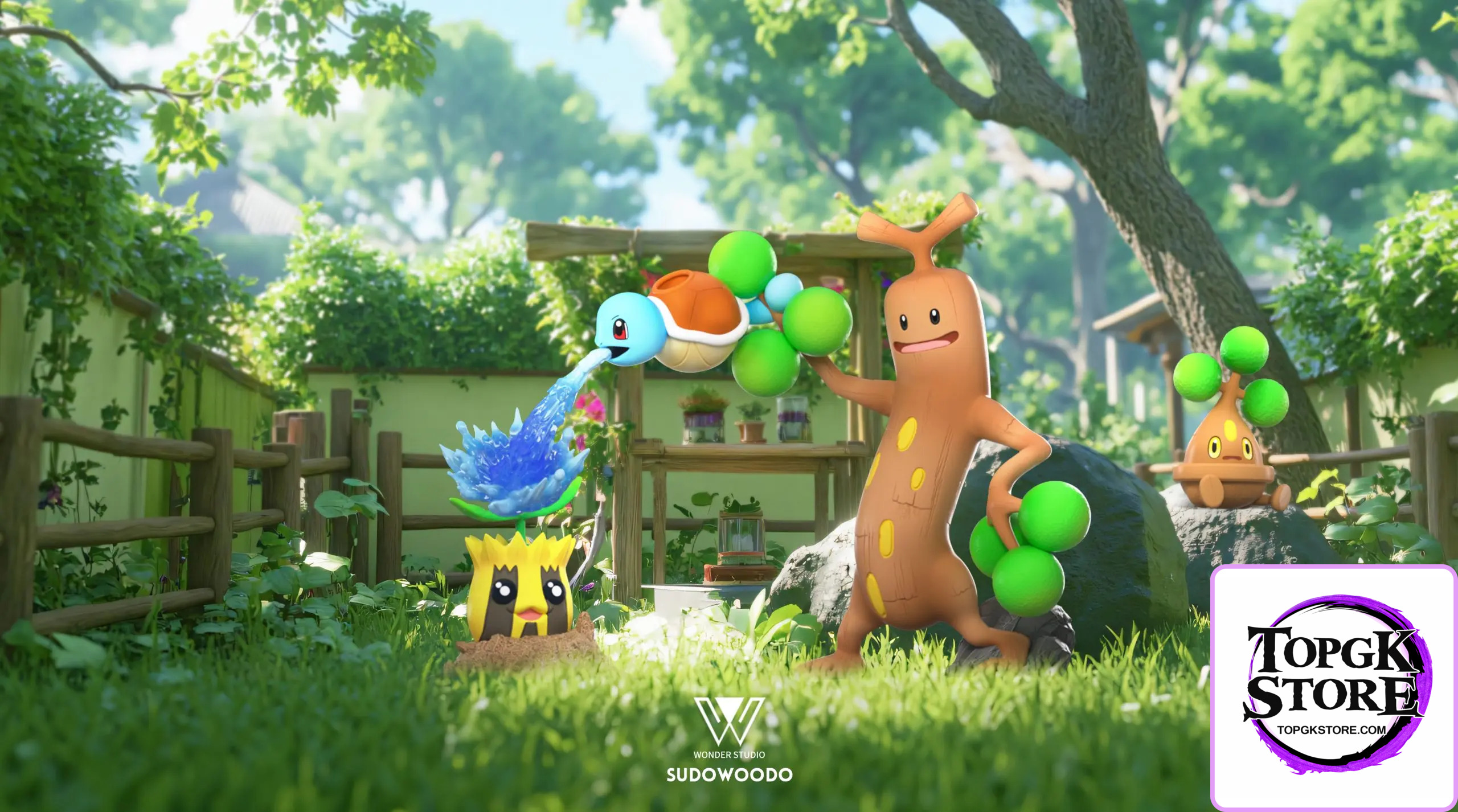 Wonder Studio – Pokémon Sunflora & Sudowoodo - Photo 1 | TopGKStore