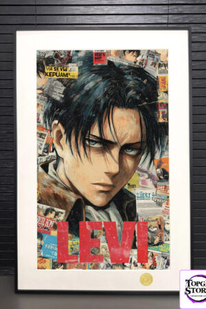H-TWO Studio – Attack on Titan Levi Ackerman Anime Wall Art - Photo 2 | TopGKStore