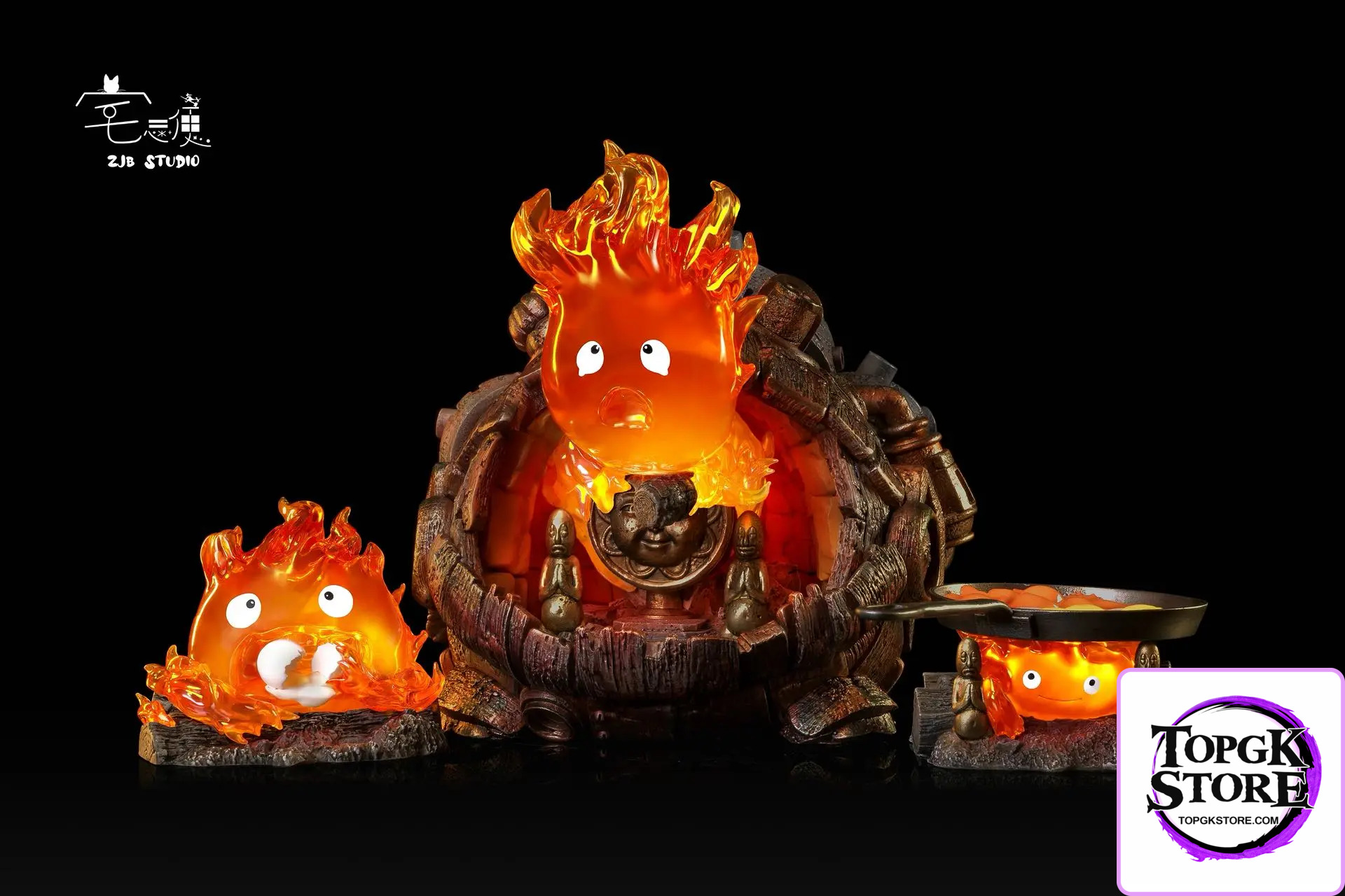 ZJB Studio – Howl’s Moving Castle Hayao Miyazaki Desktop Series Castle Calcifer - Photo 7 | TopGKStore