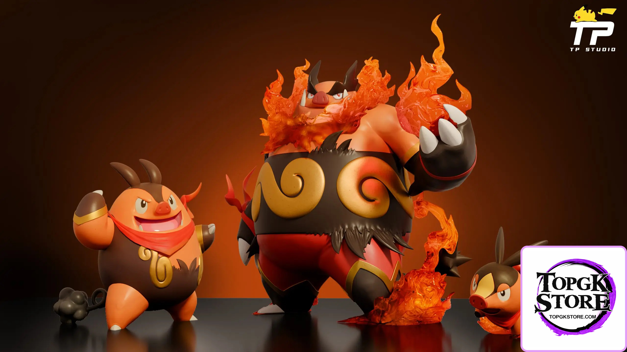 TP Studio – Pokémon Tepig Evolution Set - Photo 1 | TopGKStore