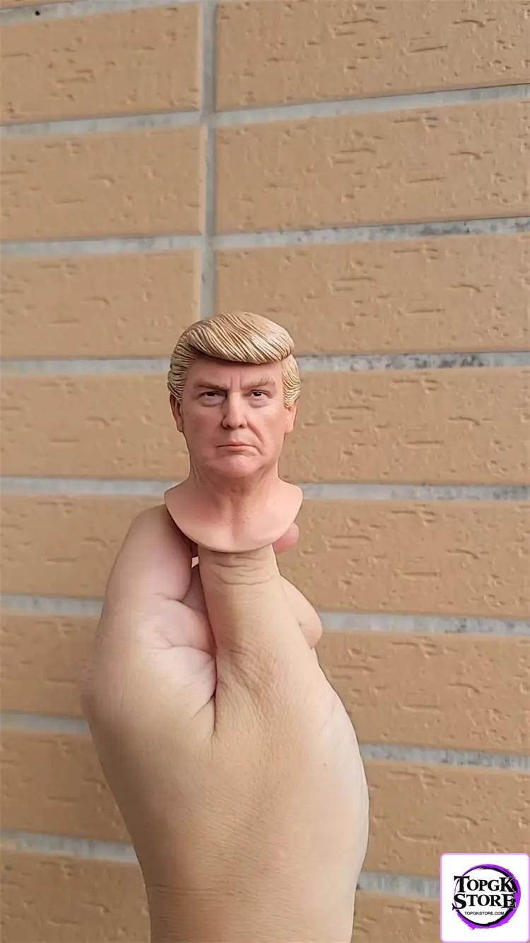 Carving Man Studio – Superstar 1/6 CMS-01 Donald Trump action figure male head sculpture Painted Shoulder Version Heads