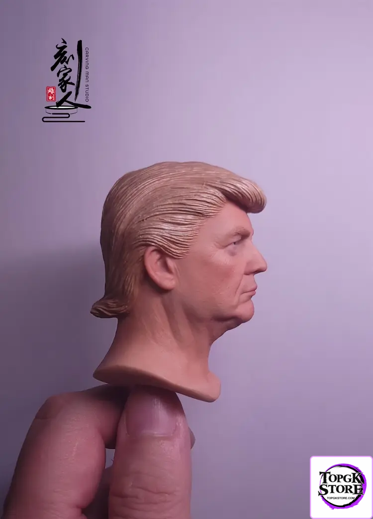 Carving Man Studio – Superstar 1/6 CMS-01 Donald Trump action figure male head sculpture Painted Shoulder Version Heads