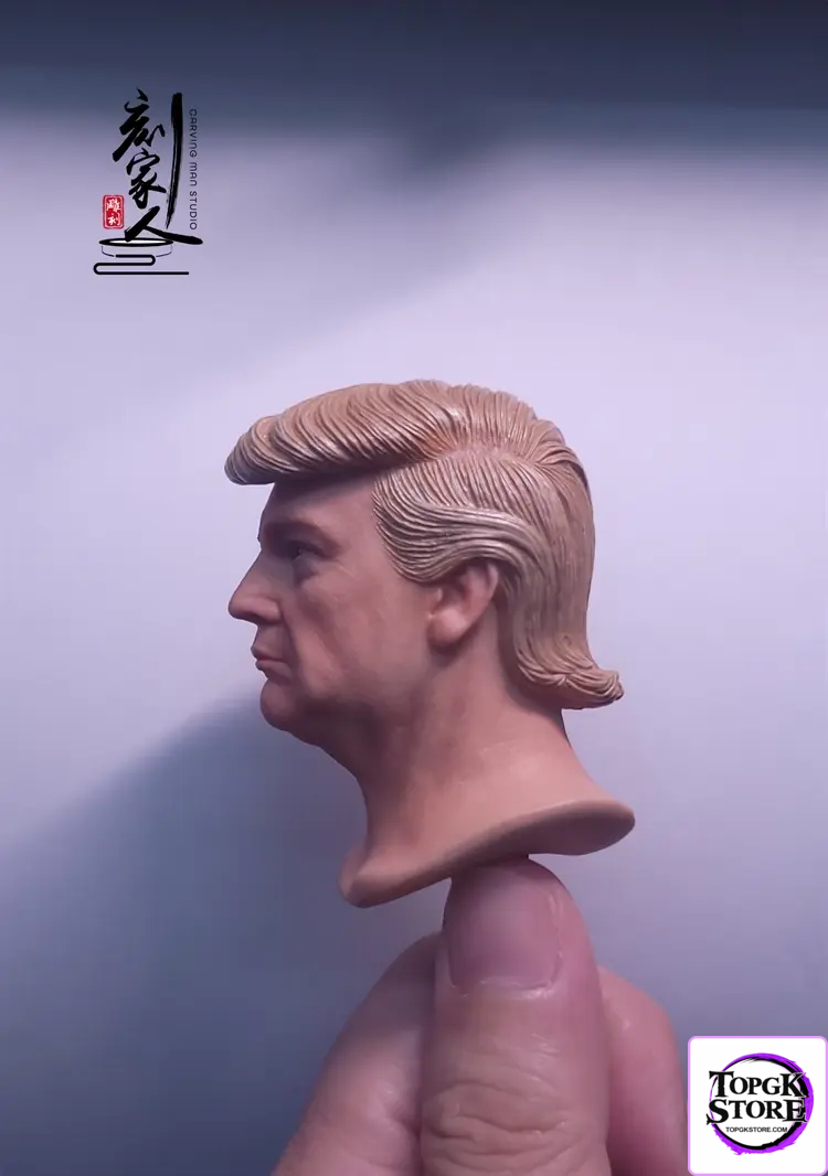 Carving Man Studio – Superstar 1/6 CMS-01 Donald Trump action figure male head sculpture Painted Shoulder Version Heads