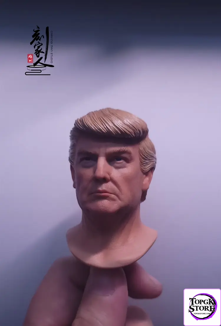 Carving Man Studio – Superstar 1/6 CMS-01 Donald Trump action figure male head sculpture Painted Shoulder Version Heads