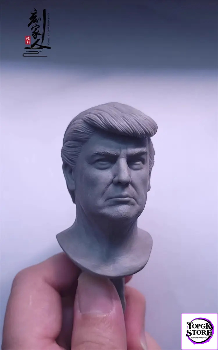Carving Man Studio – Superstar 1/6 CMS-01 Donald Trump action figure male head sculpture Painted Shoulder Version Heads
