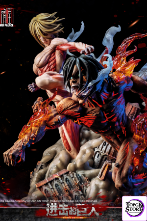 Attack on Titan Eren vs Female Titan (Licensed) -JIMEI PALACE Studio - Photo 1 | TopGKStore