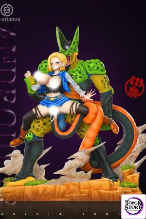 Android 18 VS Cell - Dragon Ball Resin Statue - FB Studio - Photo 5 | TopGKStore