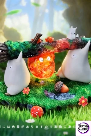 Calcifer X Totoro Howl's Moving Castle X My Neighbor Totoro 1/6 Scale GK Statue MMLAND Studio - Photo 6 | TopGKStore