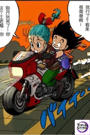 Dragon Ball Bulma X Son Goku Motorcycle 1/7 Scale Resin Statue SGJ Studio - Photo 4 | TopGKStore