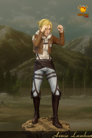 Alternative view of Annie Leonhart Attack on Titan Fighting Pose- Model Power Studio