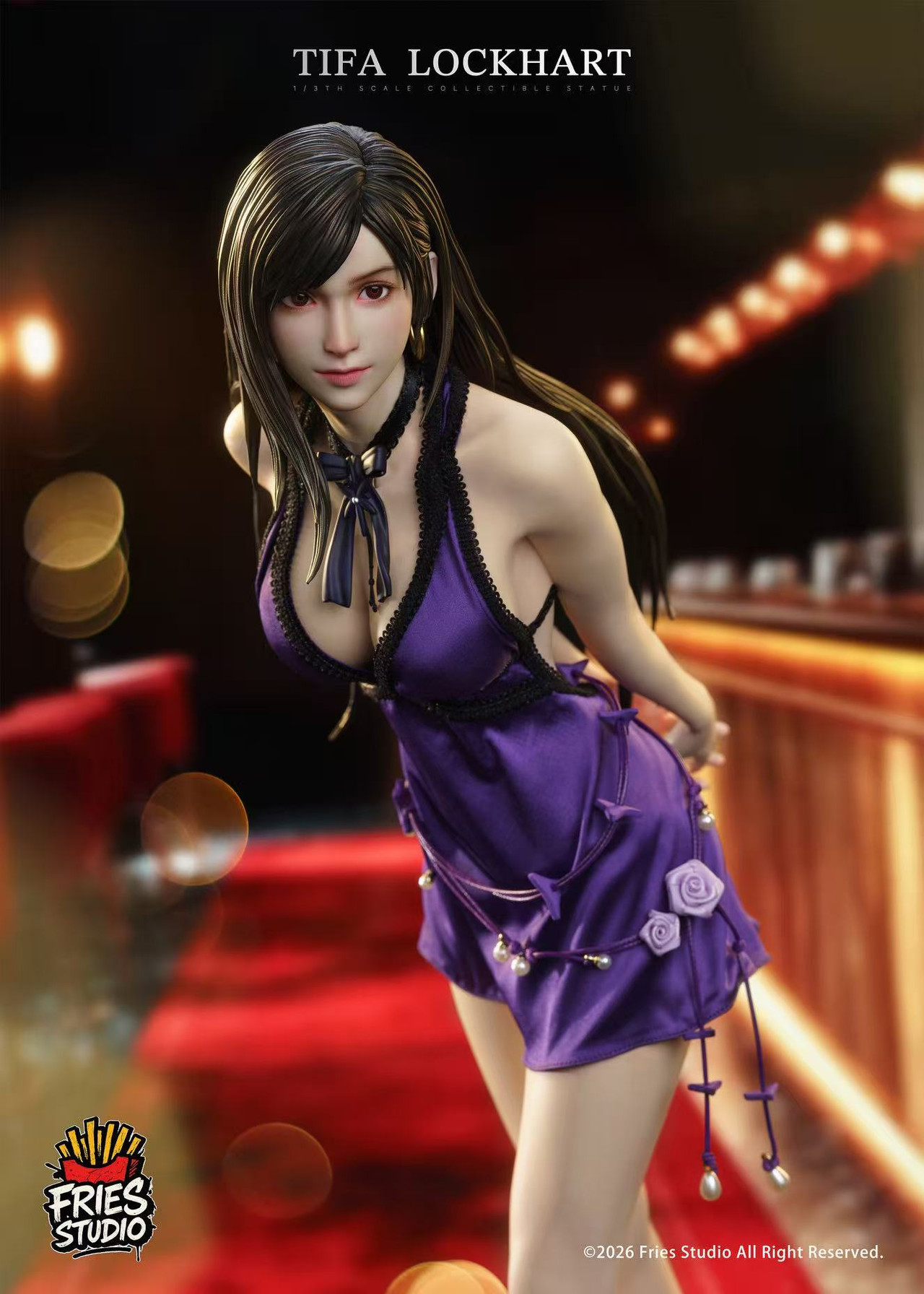 Tifa Lockhart Purple Dress Ver. Final Fantasy 1/3 Scale GK Statue- Fries Studio - Image 2