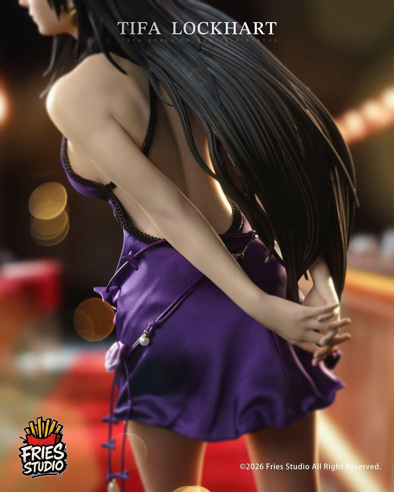 Tifa Lockhart Purple Dress Ver. Final Fantasy 1/3 Scale GK Statue- Fries Studio - Image 7