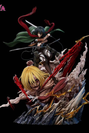 Mikasa Ackerman & Female Titan Attack on Titan Resin Statue (Limited 150 PCS) - WAWA Studio