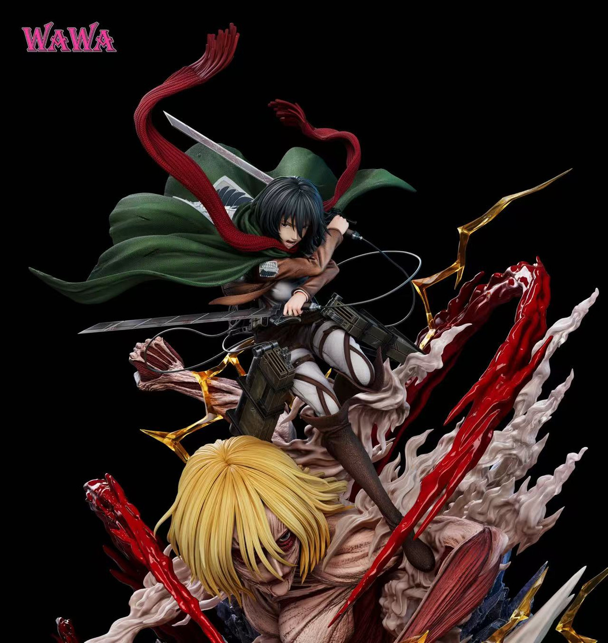 Mikasa Ackerman & Female Titan Attack on Titan Resin Statue (Limited 150 PCS) - WAWA Studio - Image 7