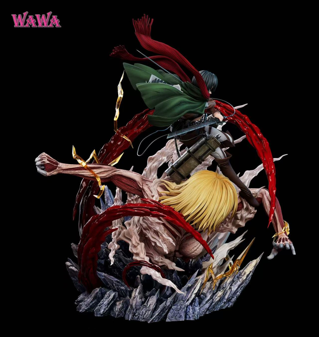 Mikasa Ackerman & Female Titan Attack on Titan Resin Statue (Limited 150 PCS) - WAWA Studio - Image 8