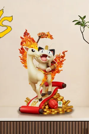 Lucky Meowth & Rapidash Pokemon 1/6 Scale TOPGK Statue-Vs Studio - Photo 5 | TopGKStore