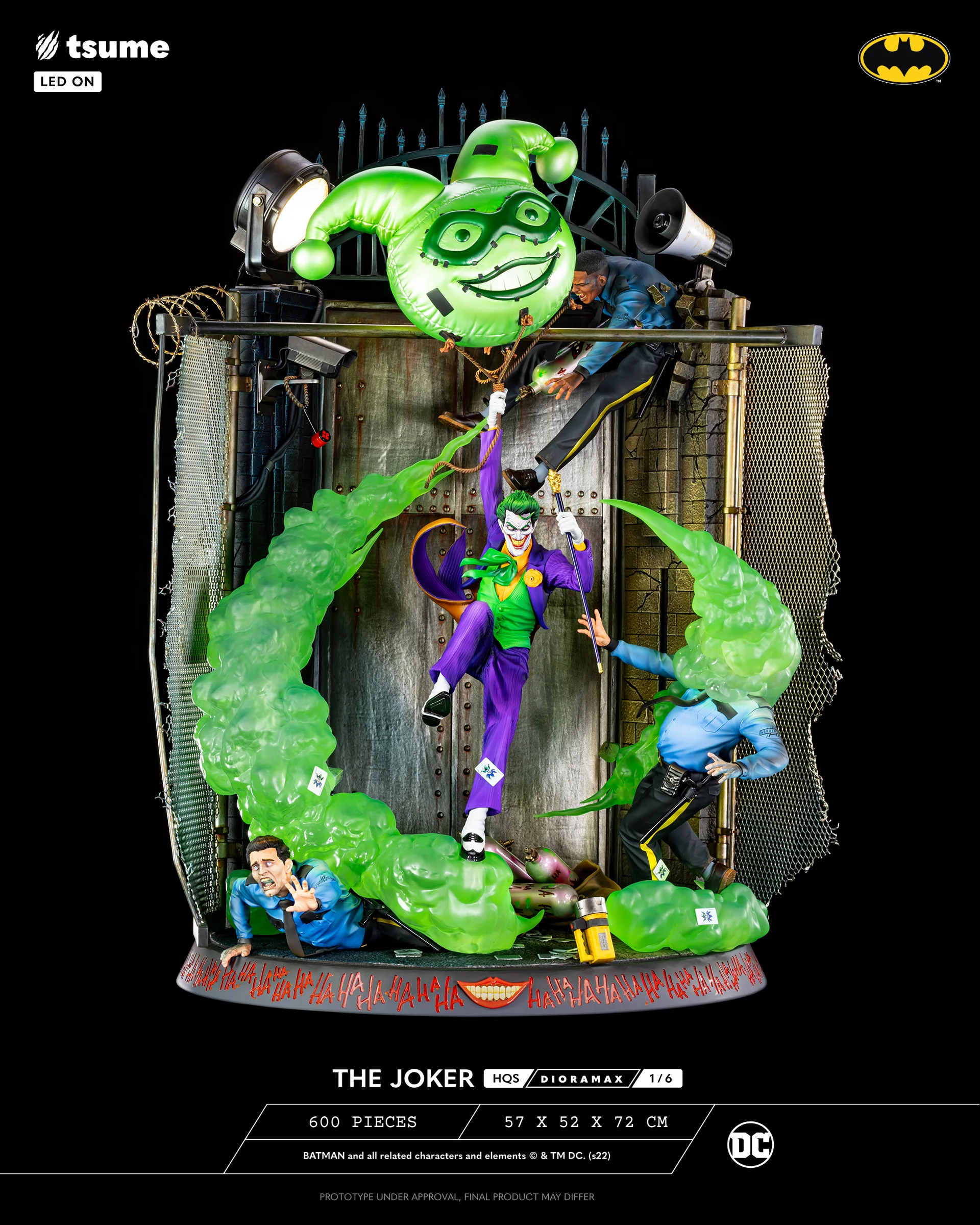 Tsume Studio - DC Comics HQS Dioramax The Joker 1/6 Scale Limited Edition Statue (Licensed) - Image 16