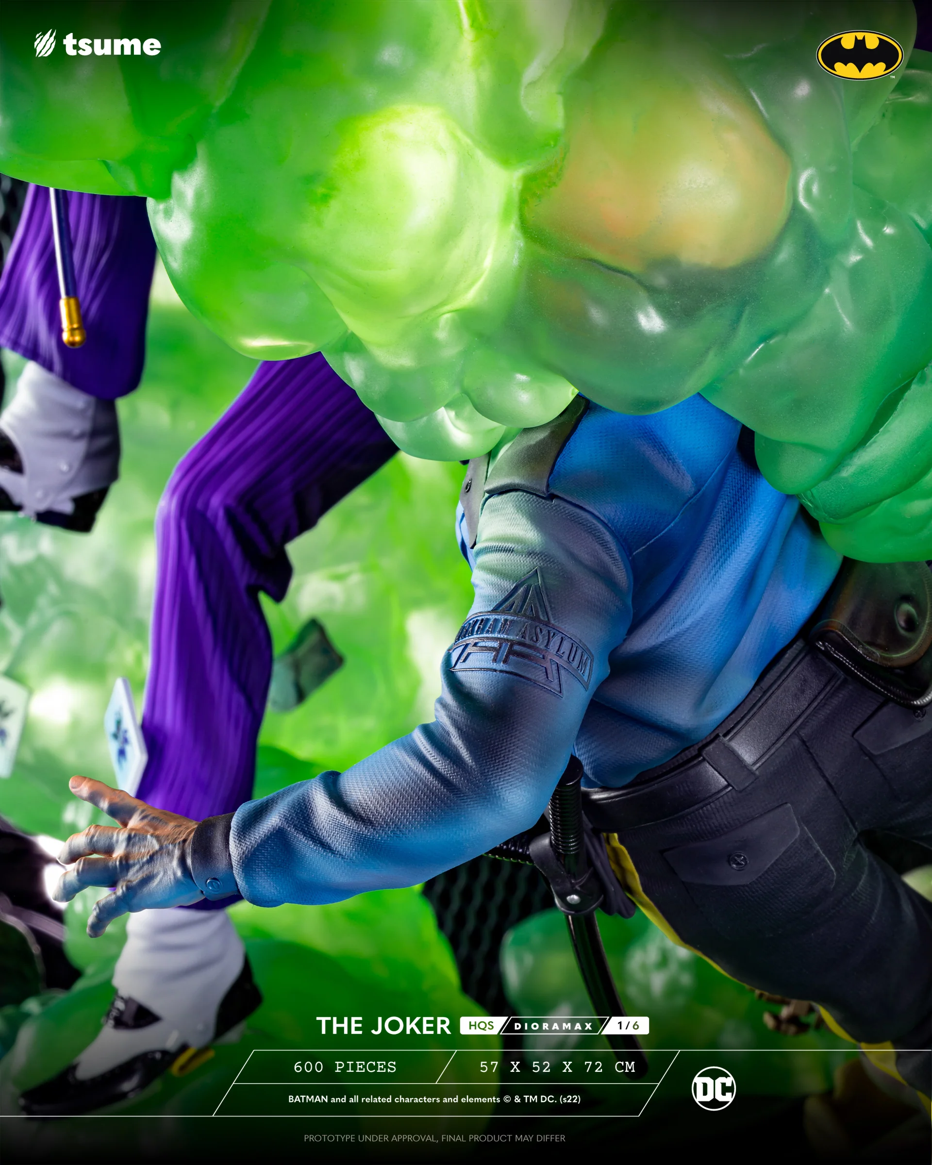 Tsume Studio - DC Comics HQS Dioramax The Joker 1/6 Scale Limited Edition Statue (Licensed) - Image 17