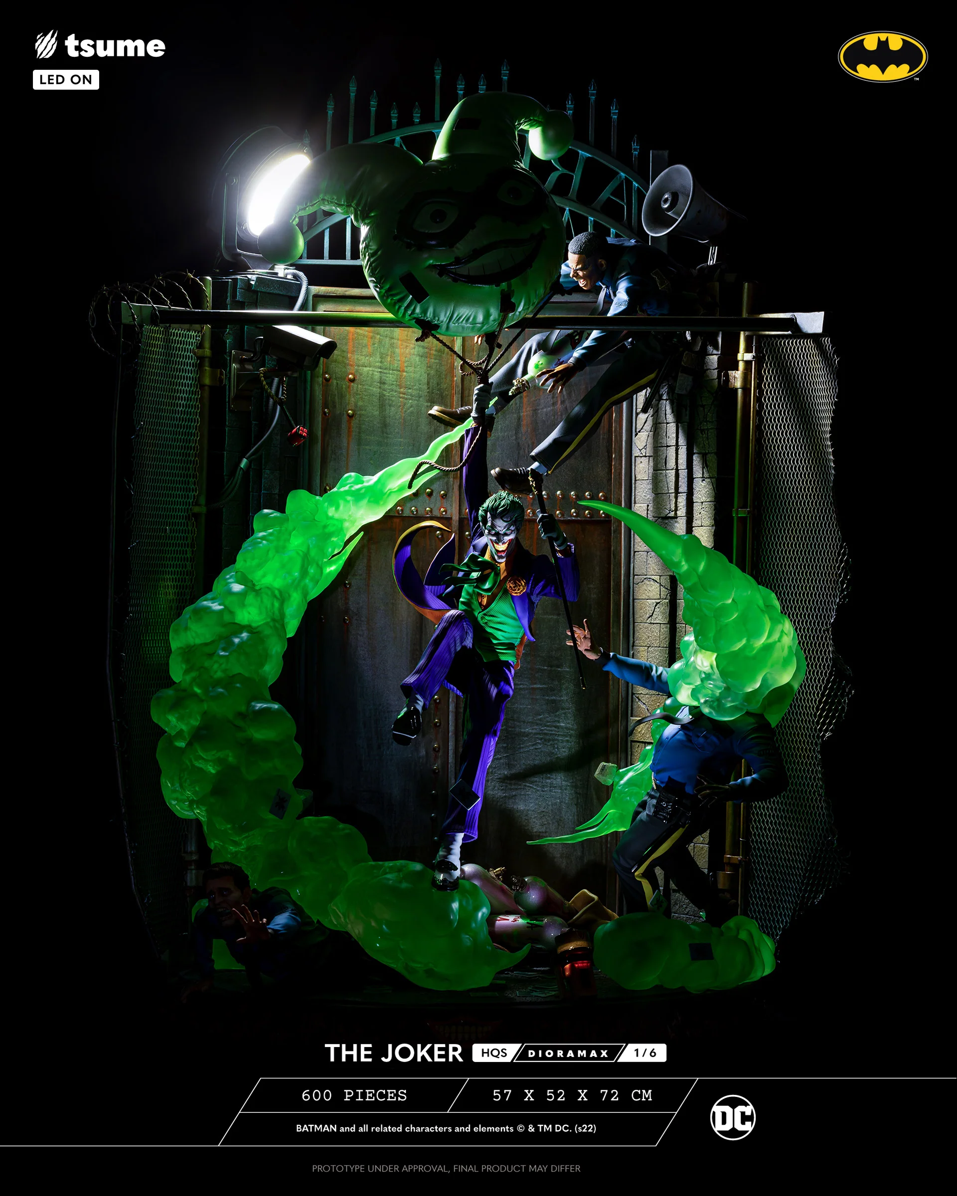 Tsume Studio - DC Comics HQS Dioramax The Joker 1/6 Scale Limited Edition Statue (Licensed) - Image 19