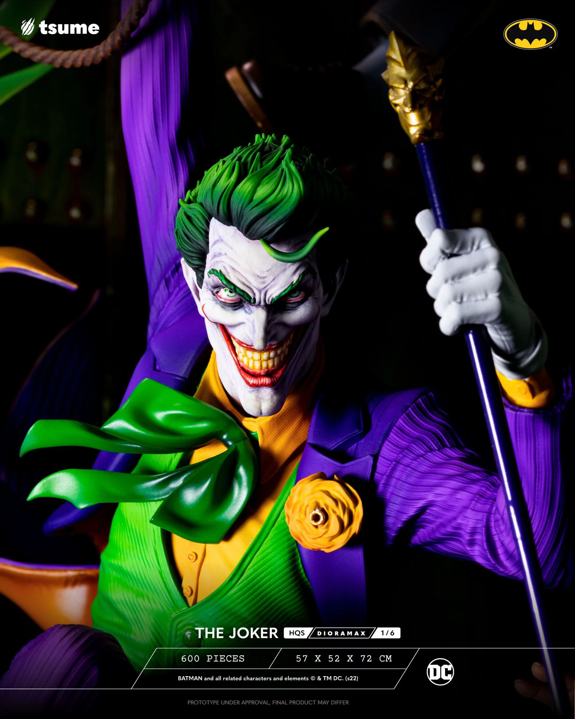 Tsume Studio - DC Comics HQS Dioramax The Joker 1/6 Scale Limited Edition Statue (Licensed) - Image 20