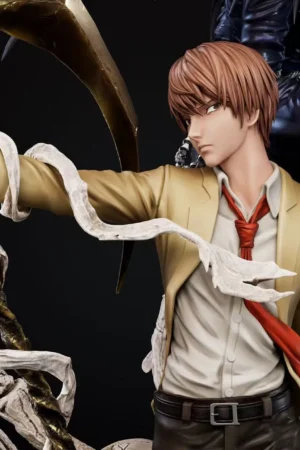 Alternative view of Death Note Light Yagami & Ryuk 1/4 Scale GK Statue – WAWA Studio