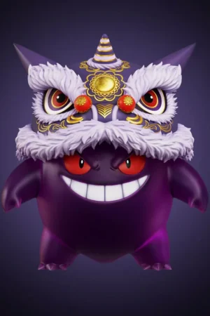 WAWA Studio Gengar Pokémon Figure – Collectible Mini Statue