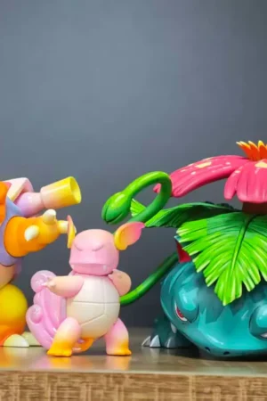 Alternative view of Pokémon Blastoise, Squirtle & Wartortle Evolution Set Statue – MN Studio