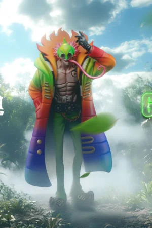 Alternative view of Chameleone One Piece 1/6 Scale GK Statue - Black Studio