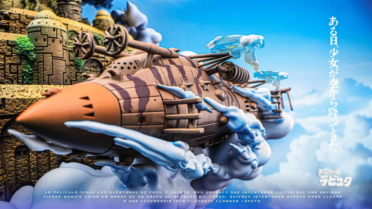 Sheeta & Pazu Castle in the Sky GK Statue Limited Edition – Black Ant x White Deer - Image 8