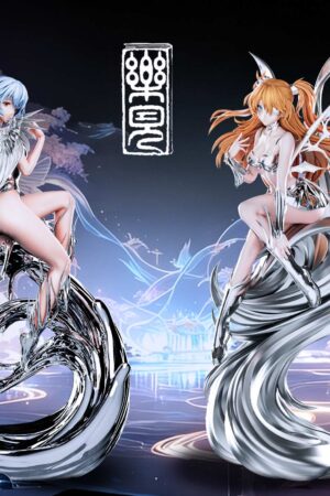Alternative view of Asuka & Rei Pinnacle Series Evangelion 1/6 Scale Statue – Lejian Studio