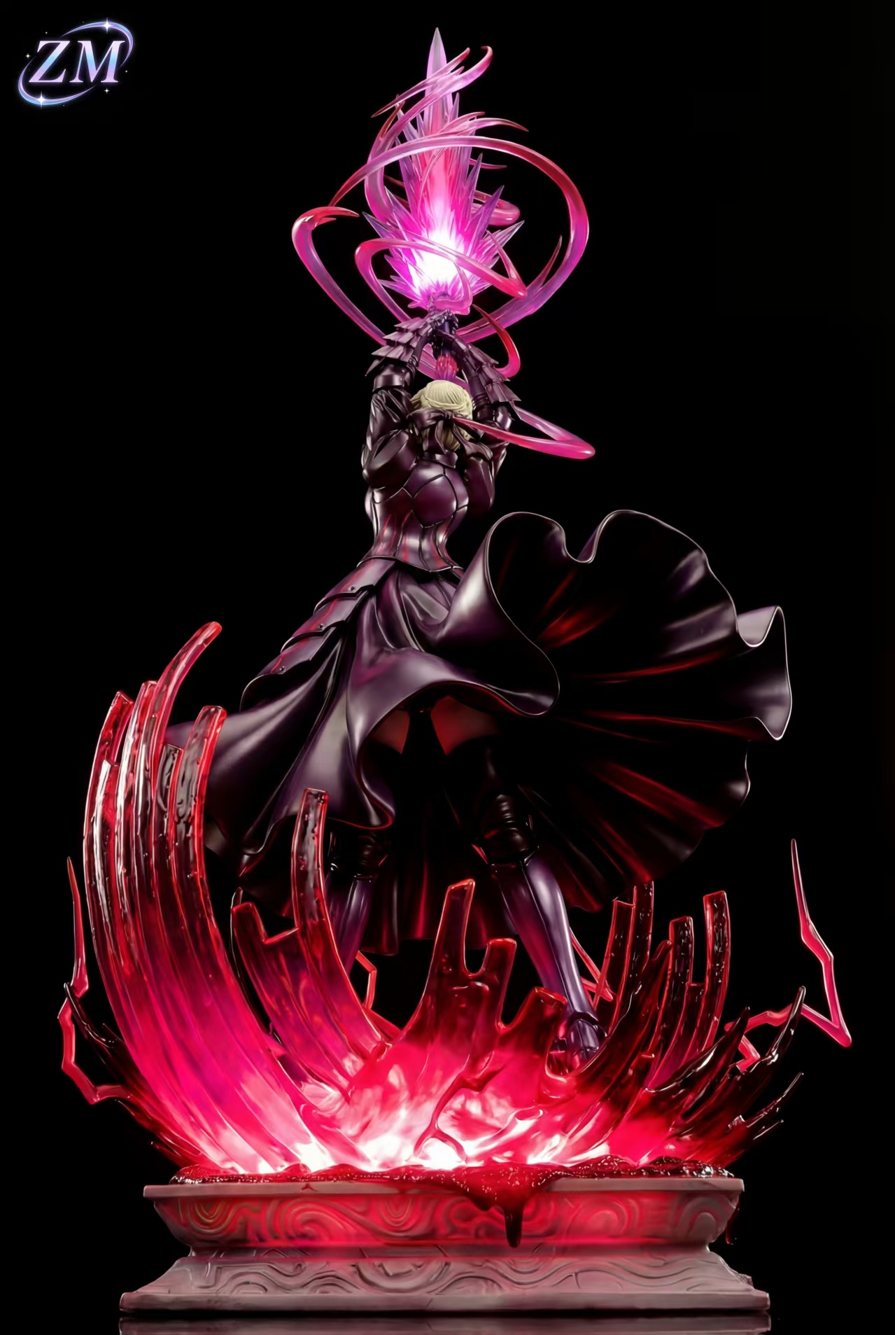 Black Saber Fate Series 1/6 Scale Resin Statue with LED (Limited 188 PCS) - ZM Studio - Image 7