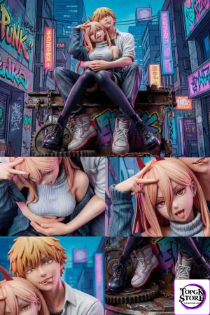 Chainsaw Man Denji＆Power Resin 1/4 1/6 TOPGK Statue Soul Studio - Photo 1 | TopGKStore