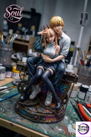 Chainsaw Man Denji＆Power Resin 1/4 1/6 TOPGK Statue Soul Studio - Photo 2 | TopGKStore