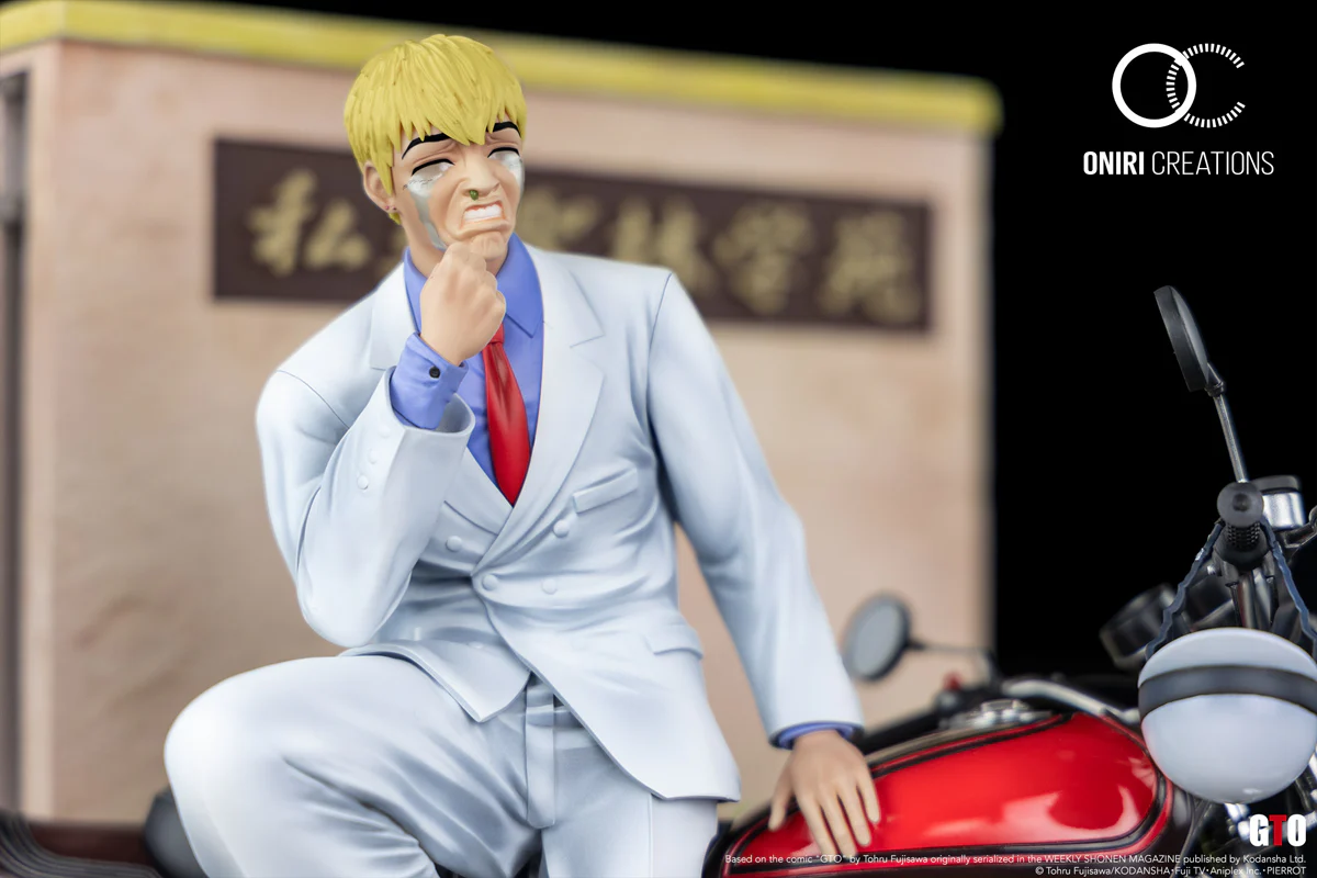 Oniri GTO Onizuka Eikichi 1/6 Scale Statue – Limited Edition Diecast Motorcycle Diorama (In Stock) - Image 15