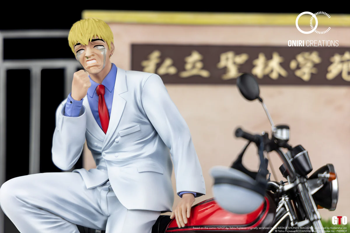 Oniri GTO Onizuka Eikichi 1/6 Scale Statue – Limited Edition Diecast Motorcycle Diorama (In Stock) - Image 16