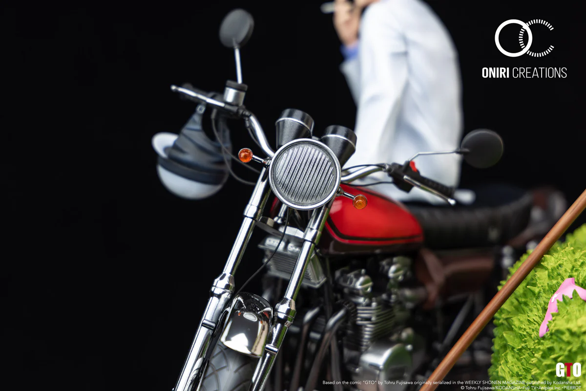 Oniri GTO Onizuka Eikichi 1/6 Scale Statue – Limited Edition Diecast Motorcycle Diorama (In Stock) - Image 17