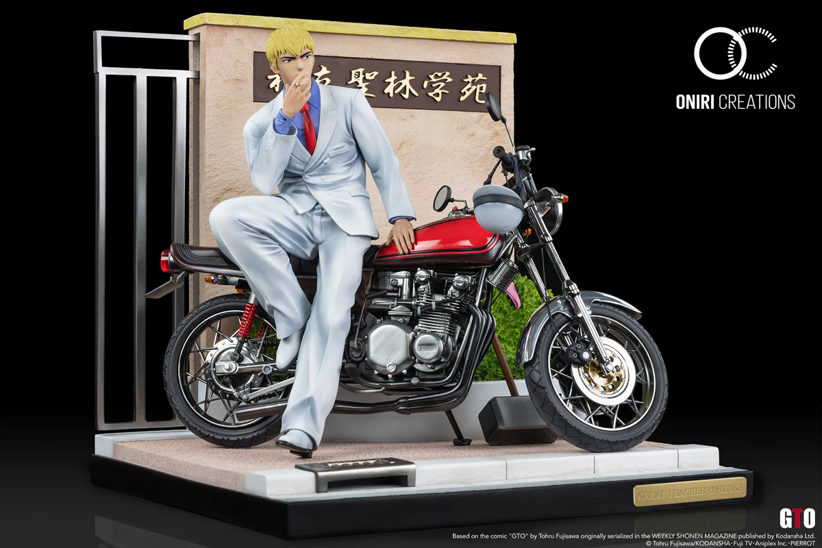 Oniri GTO Onizuka Eikichi 1/6 Scale Statue – Limited Edition Diecast Motorcycle Diorama (In Stock) - Image 8