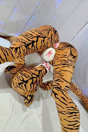 Alternative view of Giant Anthropomorphic Tiger Plush Companion (230cm)