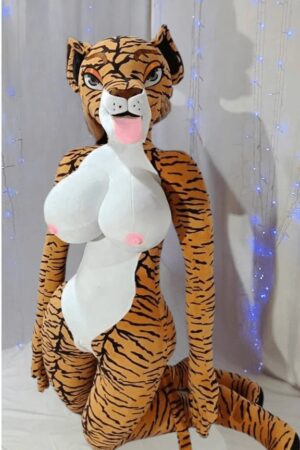 Giant Anthropomorphic Tiger Plush Companion (230cm)