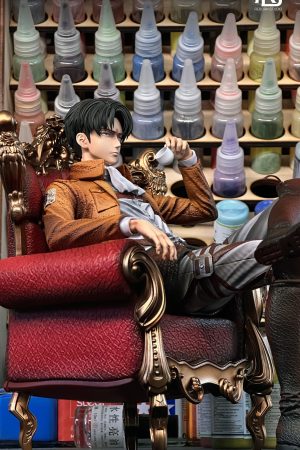 Levi Ackerman Drinking Tea Attack on Titan 1/6 Scale TOPGK Statue-ReBorn Studio - Photo 1 | TopGKStore