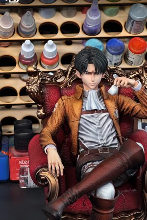 Levi Ackerman Drinking Tea Attack on Titan 1/6 Scale TOPGK Statue-ReBorn Studio - Photo 2 | TopGKStore