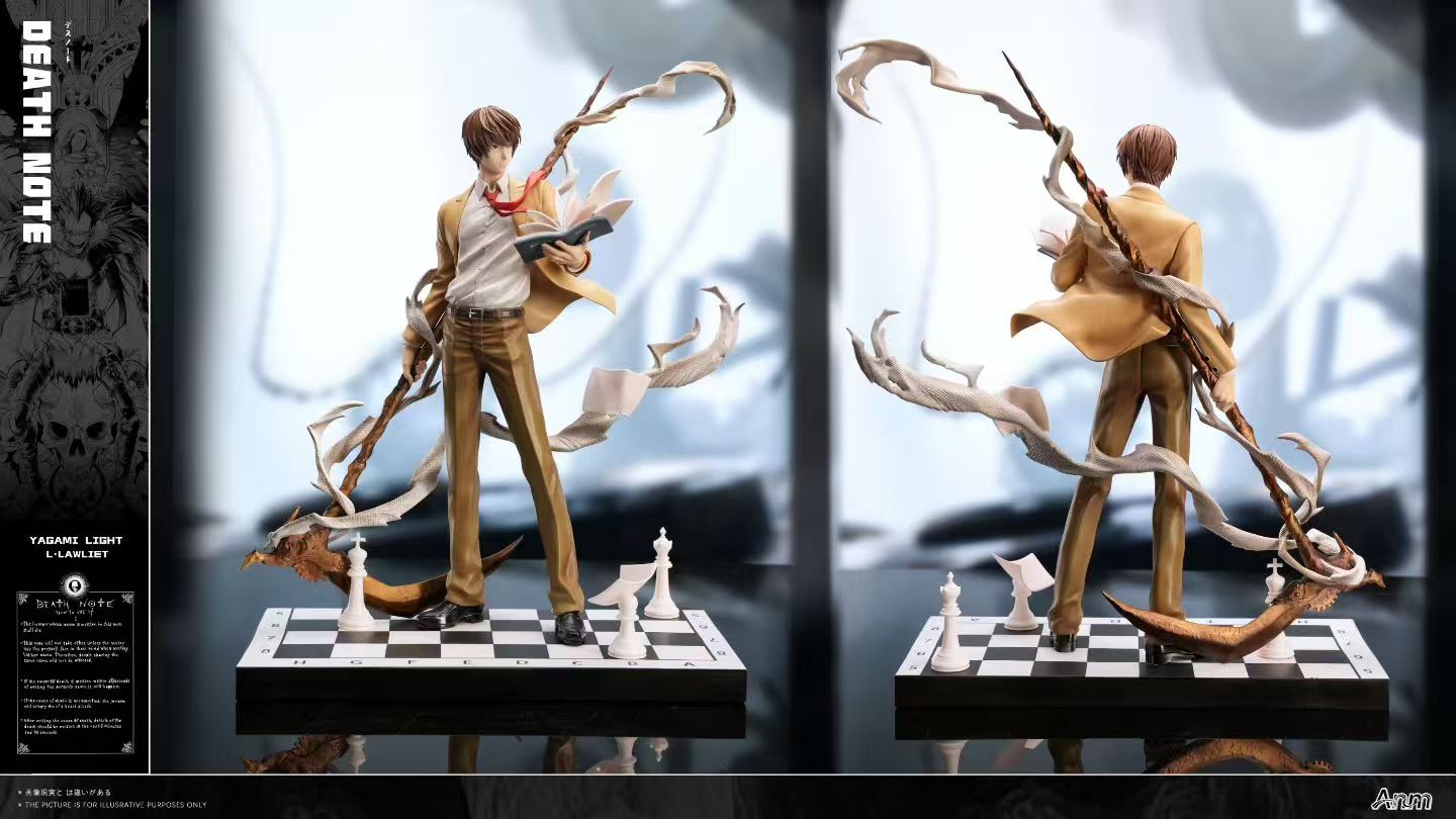 Light Yagami and L Death Note 1/6 scale GK Statue collectible set. - Anm Studio - Image 3