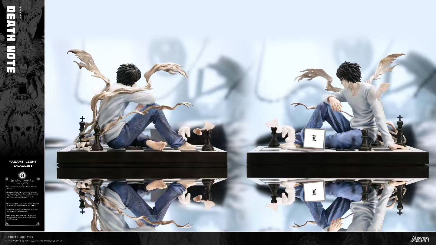 Light Yagami and L Death Note 1/6 scale GK Statue collectible set. - Anm Studio - Image 9