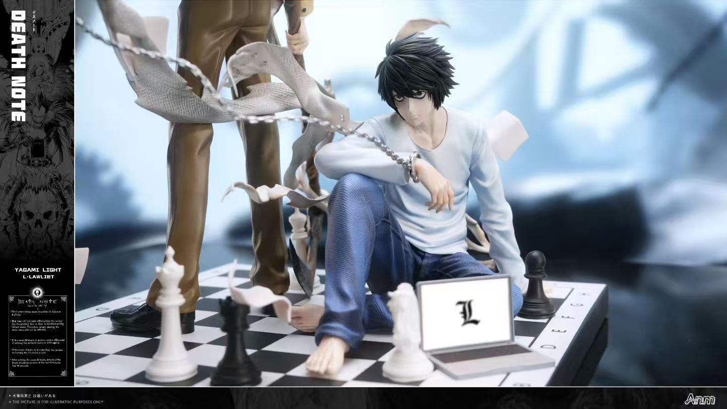 Light Yagami and L Death Note 1/6 scale GK Statue collectible set. - Anm Studio - Image 8