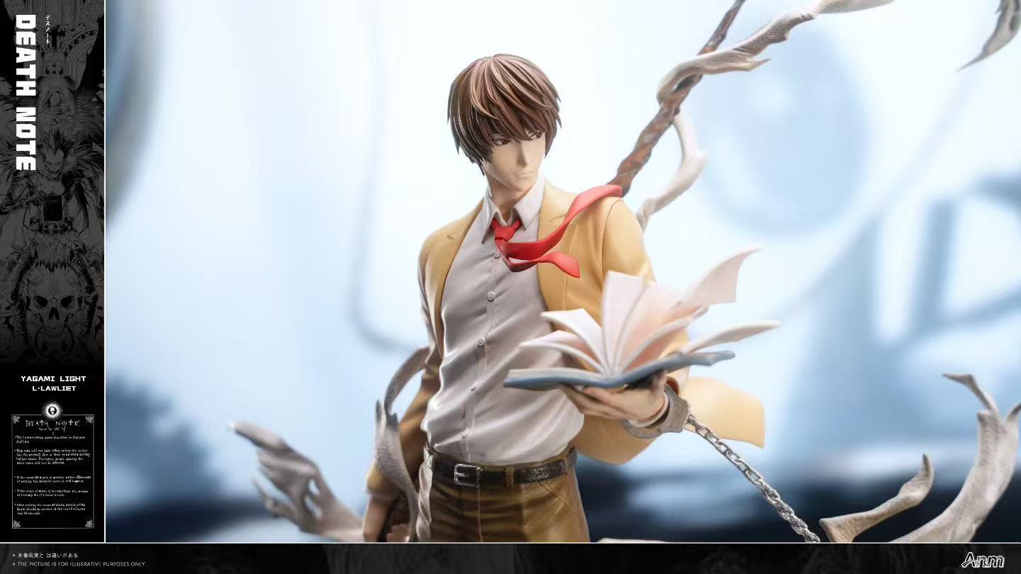 Light Yagami and L Death Note 1/6 scale GK Statue collectible set. - Anm Studio