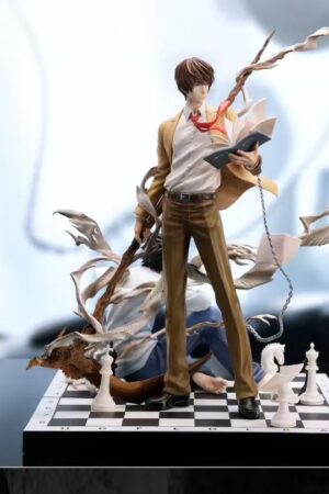 Alternative view of Light Yagami and L Death Note 1/6 scale GK Statue collectible set. - Anm Studio