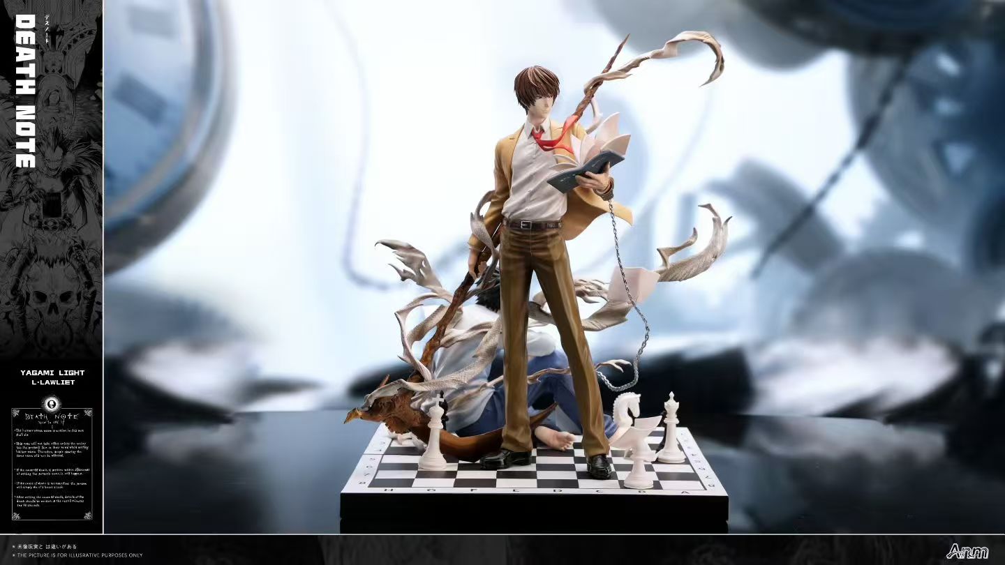 Light Yagami and L Death Note 1/6 scale GK Statue collectible set. - Anm Studio - Image 2