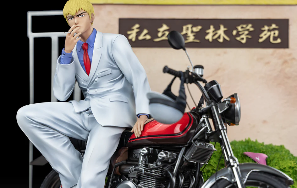 Oniri GTO Onizuka Eikichi 1/6 Scale Statue – Limited Edition Diecast Motorcycle Diorama (In Stock)