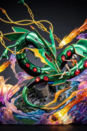 Mega Rayquaza x Ruby-Pokemon 1/6 Scale TOPGK Resin Statue BallBall Studio - Photo 1 | TopGKStore