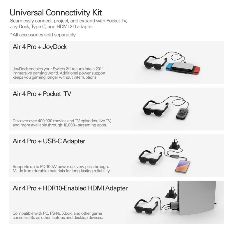 RayNeo - Air 4 Pro AR Glasses Batman Collector's Set – HDR10 Display Smart Glasses (Licensed) - Image 23